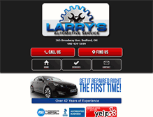 Tablet Screenshot of larrysautomotiveshop.com